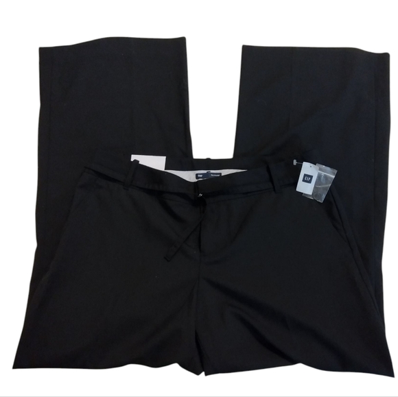 GAP Pants - NWT Gap The Trouser Black Low Rise Women's Black Pants 14R